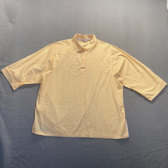Cutter & Buck Women's Shirt Striped Long Sleeve Size XXXL,Lighweight,Preppy - Picture 1 of 12